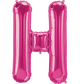 Magenta Letter H 34" Balloon