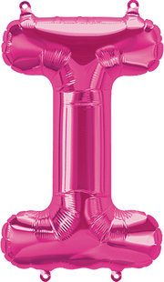 Northstar Mylar & Foil Magenta Letter I 16" Balloon