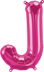 Northstar Mylar & Foil Magenta Letter J 16" Balloon