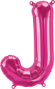 Magenta Letter J 16" Balloon