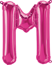 Northstar Mylar & Foil Magenta Letter M 16" Balloon
