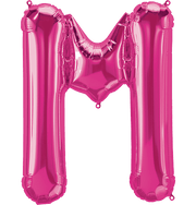 Northstar Mylar & Foil Magenta Letter M 34" Balloon