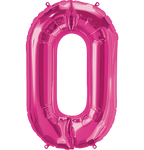 Northstar Mylar & Foil Magenta Letter O 34" Balloon