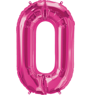 Northstar Mylar & Foil Magenta Letter O 34" Balloon