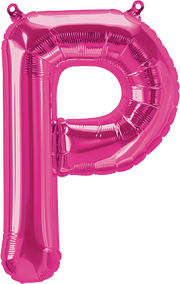 Northstar Mylar & Foil Magenta Letter P 16" Balloon