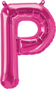 Magenta Letter P 16" Balloon