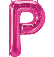 Northstar Mylar & Foil Magenta Letter P 34" Balloon