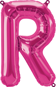 Northstar Mylar & Foil Magenta Letter R 16" Balloon