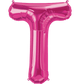 Magenta Letter T 34" Balloon