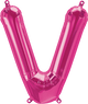 Magenta Letter V 16" Balloon