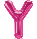 Northstar Mylar & Foil Magenta Letter Y 34" Balloon