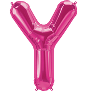 Northstar Mylar & Foil Magenta Letter Y 34" Balloon