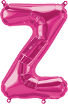 Northstar Mylar & Foil Magenta Letter Z 16" Balloon