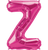 Northstar Mylar & Foil Magenta Letter Z 34" Balloon