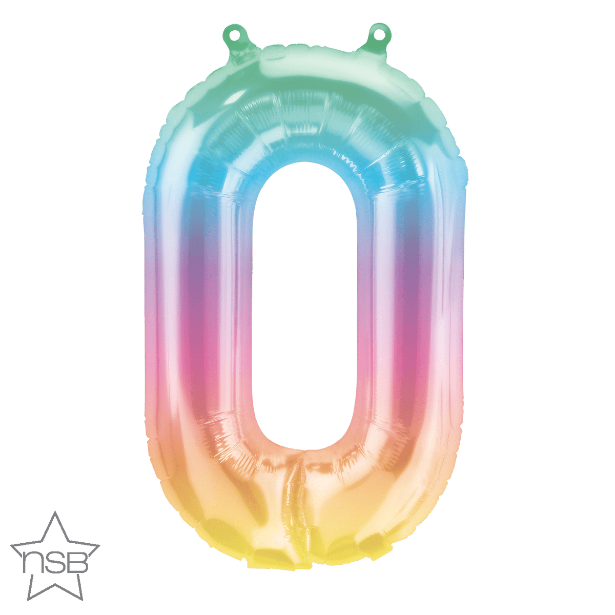 Northstar Mylar & Foil Number 0 Jelli Ombre 16″ Balloon