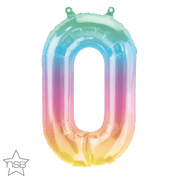 Northstar Mylar & Foil Number 0 Jelli Ombre 16″ Balloon
