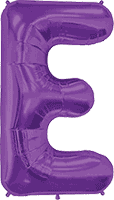 Northstar Mylar & Foil Purple / E Purple Giant 34" Balloon Letters and Numbers