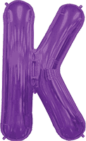 Northstar Mylar & Foil Purple / K Purple Giant 34" Balloon Letters and Numbers
