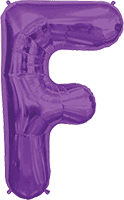 Purple Letter F 34″ Balloon