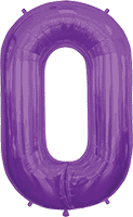 Northstar Mylar & Foil Purple Letter O 34″ Balloon