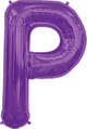 Purple Letter P 34″ Balloon