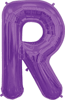 Northstar Mylar & Foil Purple Letter R 34″ Balloon