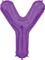 Purple Letter Y 34″ Balloon