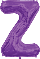 Purple Letter Z 34″ Balloon