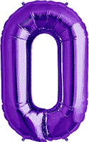 Northstar Mylar & Foil Purple Number 0 34″ Balloon
