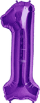 Northstar Mylar & Foil Purple Number 1 34″ Balloon