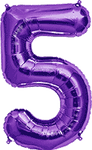 Northstar Mylar & Foil Purple Number 5 34″ Balloon