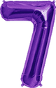 Purple Number 7 34″ Balloon