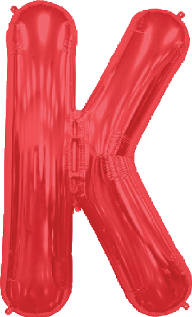 Northstar Mylar & Foil Red / K Red 34" Giant Balloon Letters and Numbers