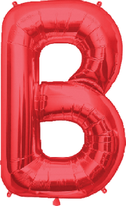 Northstar Mylar & Foil Red Letter B 34″ Balloon