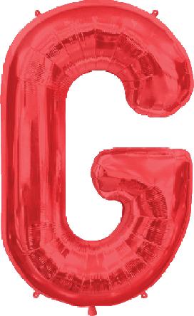 Northstar Mylar & Foil Red Letter G 34″ Balloon