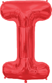Northstar Mylar & Foil Red Letter I 34″ Balloon