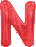 Red Letter N 34″ Balloon