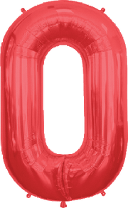 Northstar Mylar & Foil Red Letter O 34″ Balloon