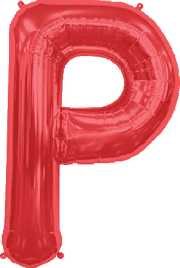 Northstar Mylar & Foil Red Letter P 34″ Balloon