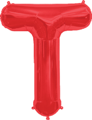 Northstar Mylar & Foil Red Letter T 34″ Balloon