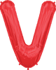 Red Letter V 34″ Balloon