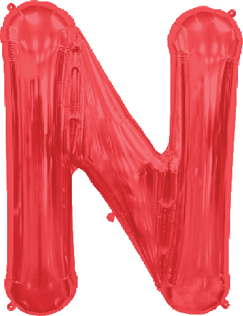 Northstar Mylar & Foil Red / N Red 34" Giant Balloon Letters and Numbers