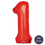 Northstar Mylar & Foil Red Number 1 34″ Balloon