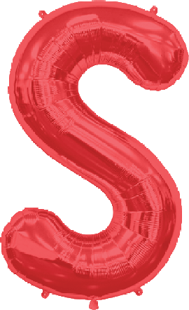 Northstar Mylar & Foil Red / S Red 34" Giant Balloon Letters and Numbers