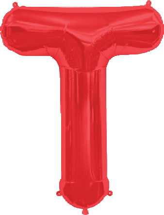 Northstar Mylar & Foil Red / T Red 34" Giant Balloon Letters and Numbers