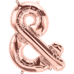 Northstar Mylar & Foil Rose Gold Ampersand 16" Balloon