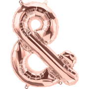 Northstar Mylar & Foil Rose Gold Ampersand 16" Balloon
