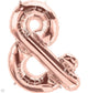 Rose Gold Ampersand 34″ Balloon