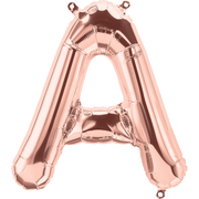 Northstar Mylar & Foil Rose Gold Letter A 16" Balloon
