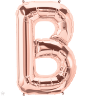 Northstar Mylar & Foil Rose Gold Letter B 34" Balloon